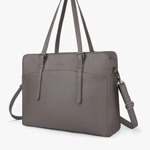 ECOSUSI Laptop Bag for Women 15.6 Inch Work Briefcase Tote Professional with Sho